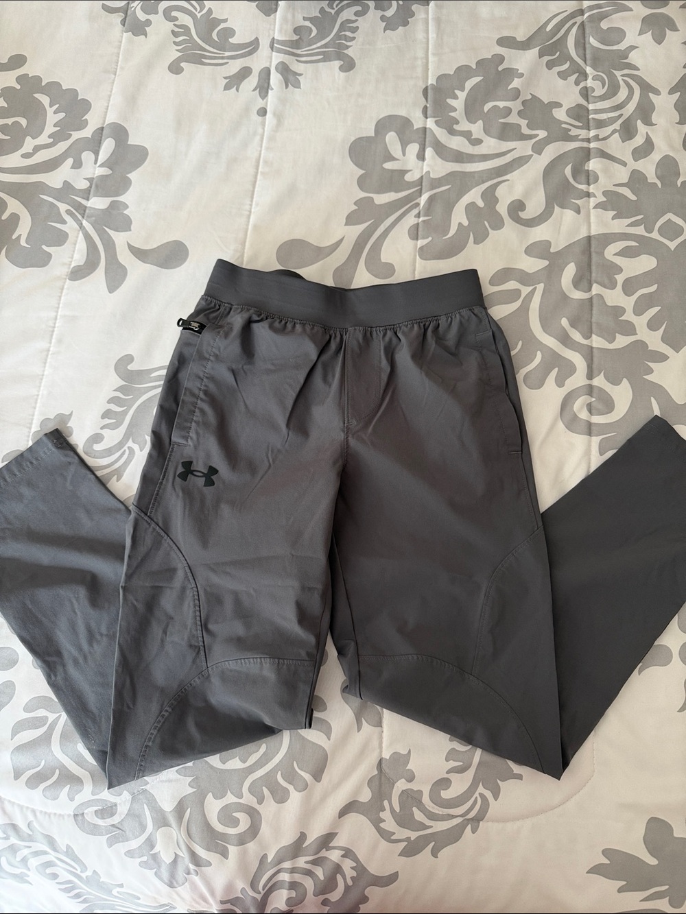 Under Armour Kids Charcoal Gray Jogger Sweatpants